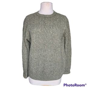 FISHERMAN OUT OF IRELAND SUPREME SOFT 100% SHETLAND WOOL SWEATER SIZE SMALL EUC